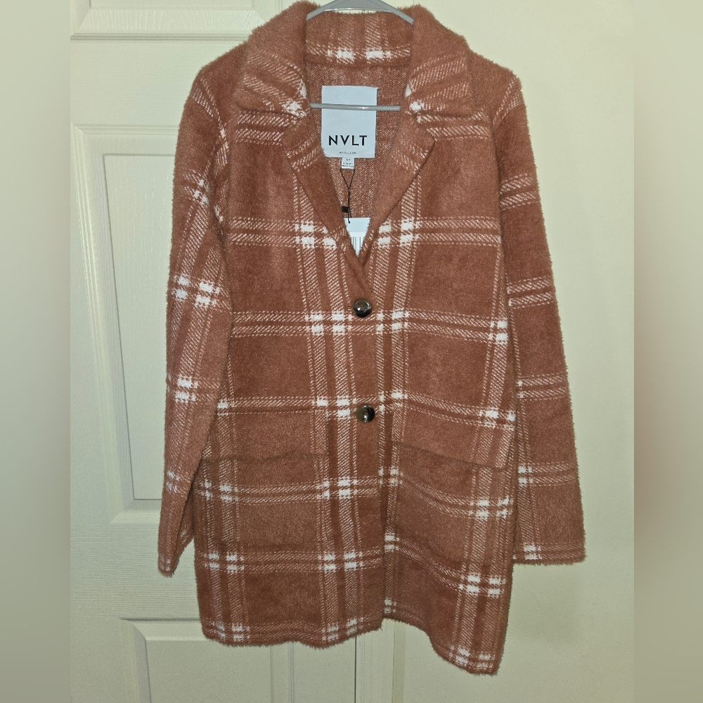 NWT NVLT Plaid Jacket